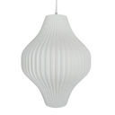 Lámpara colgante Spyn altura 37cm blanco