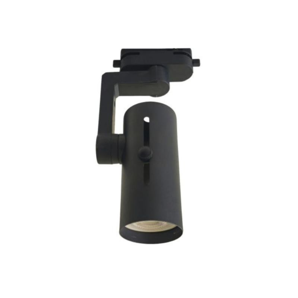 LAVY RIEL - CABEZAL REGULABLE PARA RIEL GU10 NEGRO