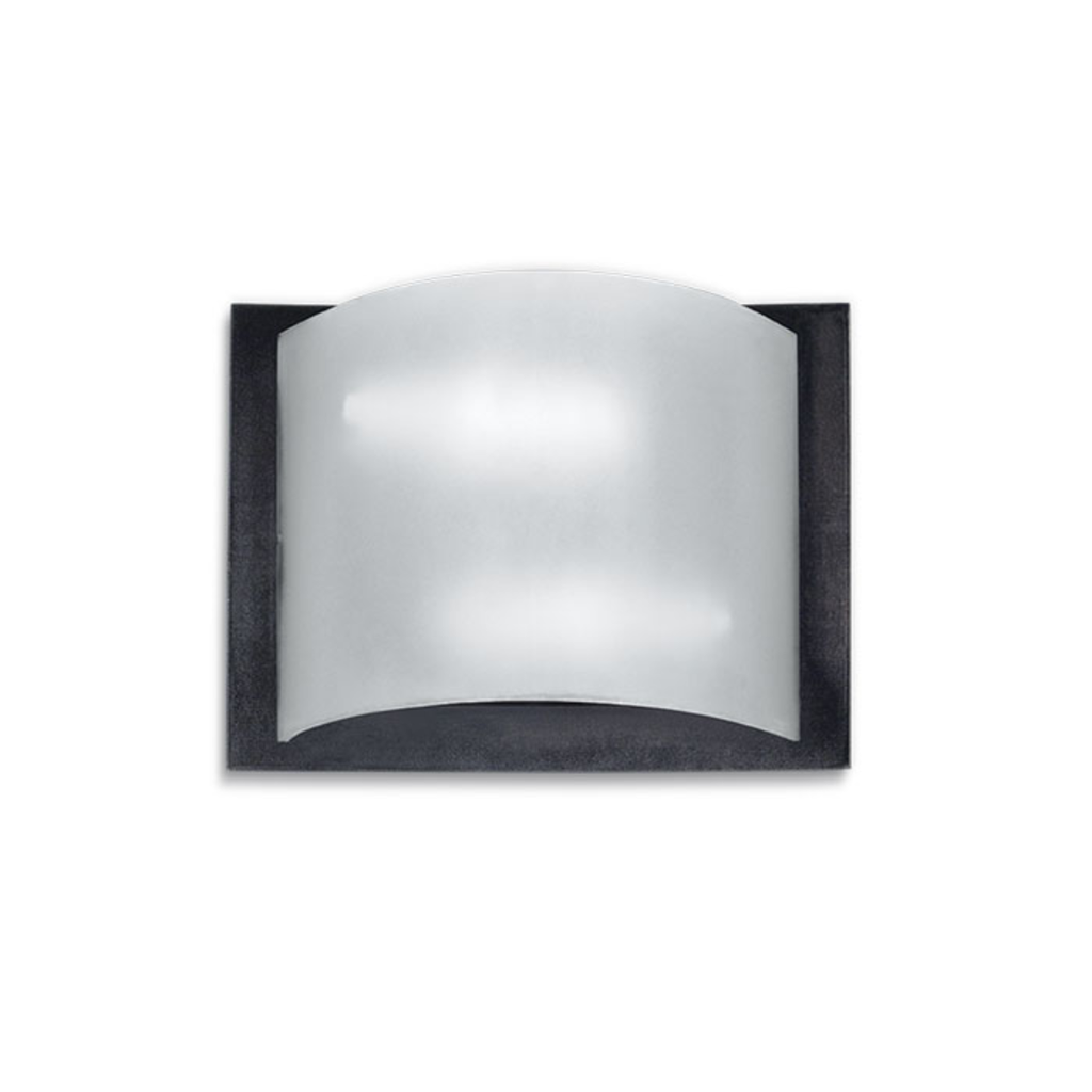 Aplique dos luces de pvc negro