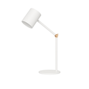 Velador base redonda GU10 con movimiento color blanco