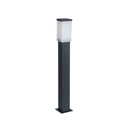 Farola con difusor de polipropileno opal H 630 mm Caño 60 mm x 60 mm x 1,2 mm negra
