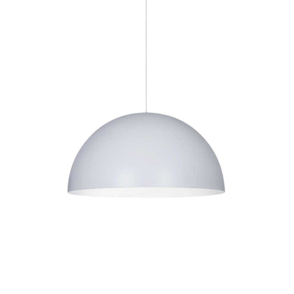 Colgante media esfera, ø 550 mm Alma de acero blanco