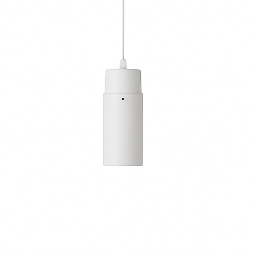 Colgante individual pantalla tubo pvc blanco
