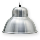 Colgante galponero de aluminio pulido, ø 280 mm platil