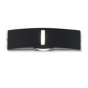 Aplique bidireccional vidrio plano x 2 - E27 Led negro
