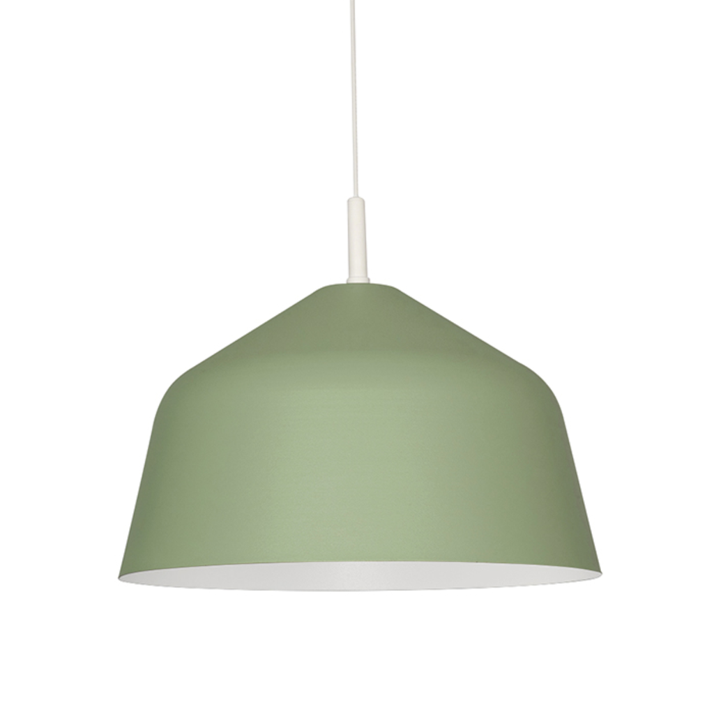 Colgante expresso Ø 400mm verde pastel-blanco