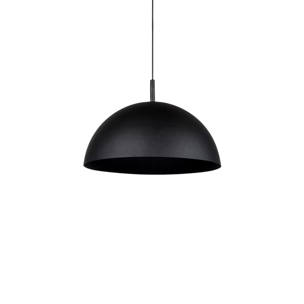 Colgante media esfera, ø 210 mm negro-negro