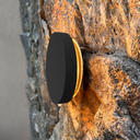 APLIQUE PARED REDONDO 2xG4 Alum ACRILICO TRANS. Negro