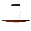 Colgante de chapa color madera de ø1,35mts de 20w led