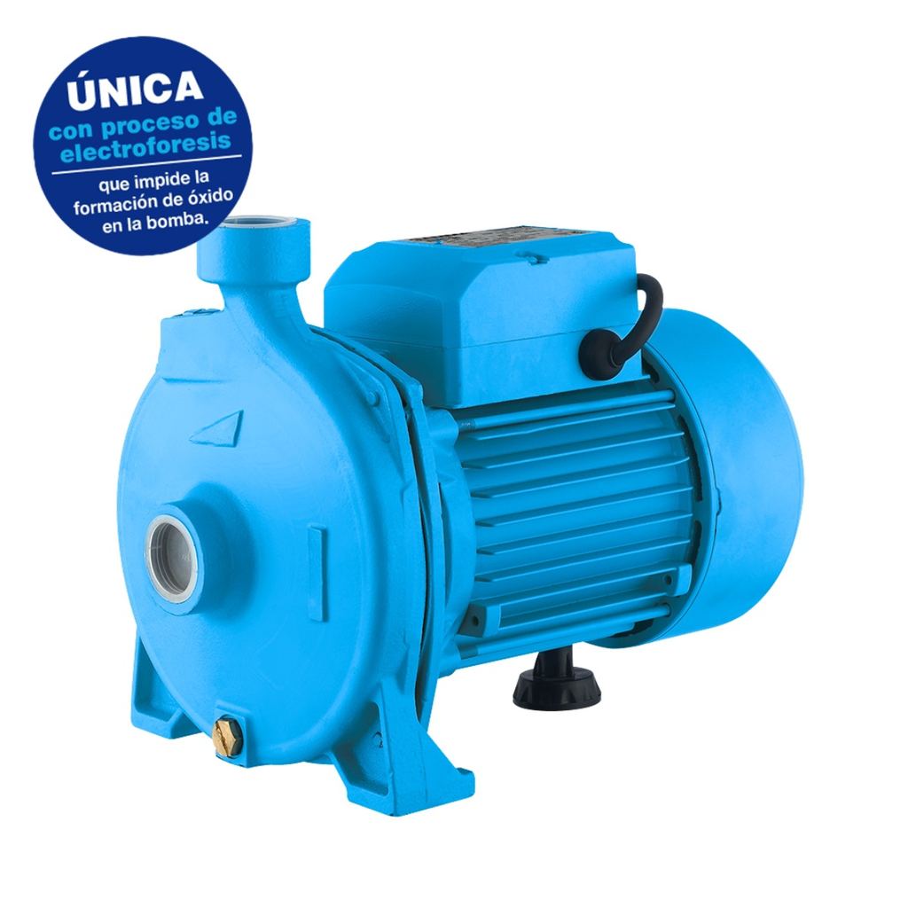 Electrobomba de Agua CP 100 Centrífuga  1 HP | Qmáx. 92 L/min | Hmáx. 25 m | Monofásica | Protector térmico | Turbina bronce