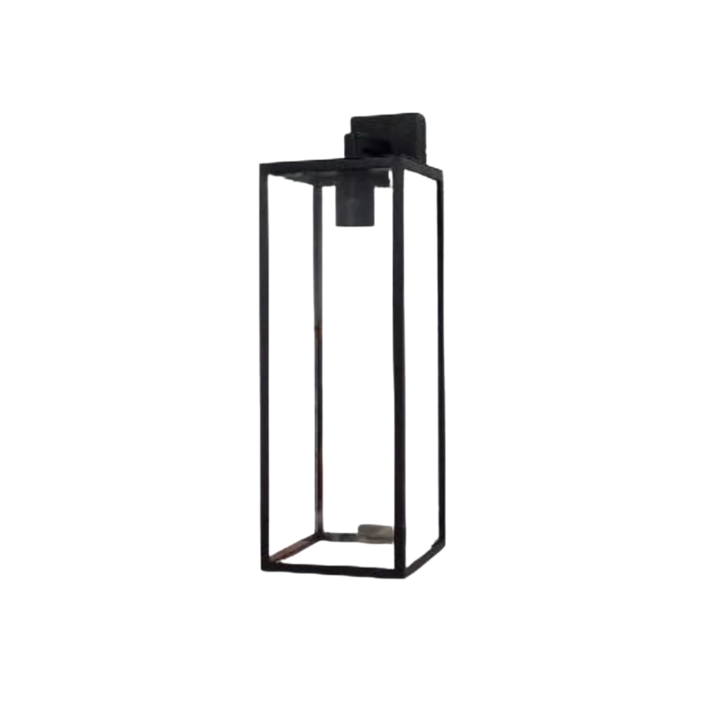 APLIQUE SAN FRANCISCO GRANDE 60CM VIDRIO TRANSPARENTE 1XE27 NEGRO