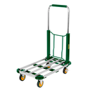 Carretilla de mano de plataforma plegable -  cilindro de aluminio - base de acero 150kg - 710 x 420 x 950mm (extendido)