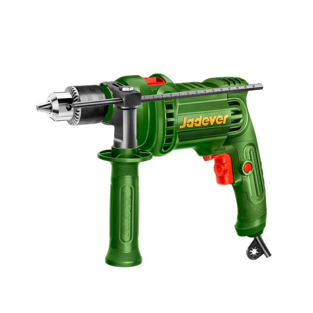 Taladro de impacto 650W - Voltaje: 220-240V 50/60Hz - Velocidad sin carga: 0 - 3000rpm - Máx perforación: 13mm - Control de velocidad - Interruptor de avance/retroceso - Función de martillo