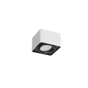Plafon de 1L movil Cardánico blanco con int negro para AR111