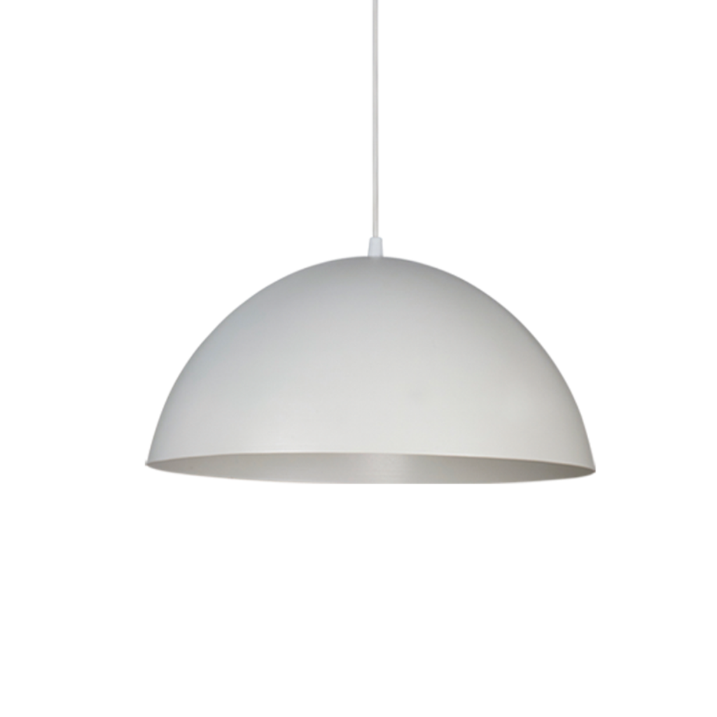 Colgante "NANTES "de chapa Ø 400 mm. BLANCO TEXTURADO