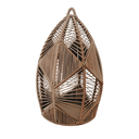 NERVO LAMPARA PARMA JAULA 30X45 CORDON HABANO KIT ELÉCTRICO NEGRO