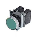 PULSADOR METALICO RASANTE VERDE (1 NA)