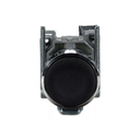 PULSADOR PLASTICO RASANTE NEGRO (1 NA)