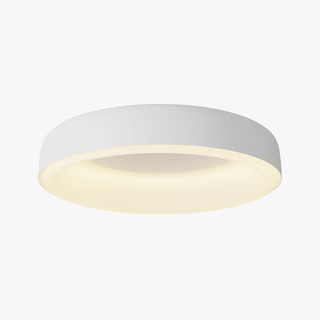 Luminaria de diseño circular para aplicar en techo. Instalación sencilla. Distribución de luz directa-simétrica. Fuente de luz: Led SMD
Lúmenes del sistema: 1835 lm
Potencia del sistema: 30 W