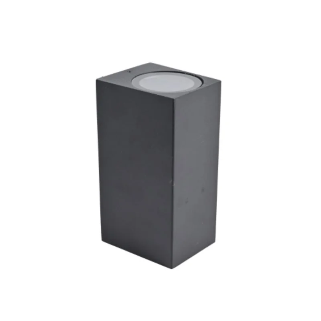 JET II - APLIQUE BIDIRECCIONAL 2XGU10 NEGRO CUADRADO