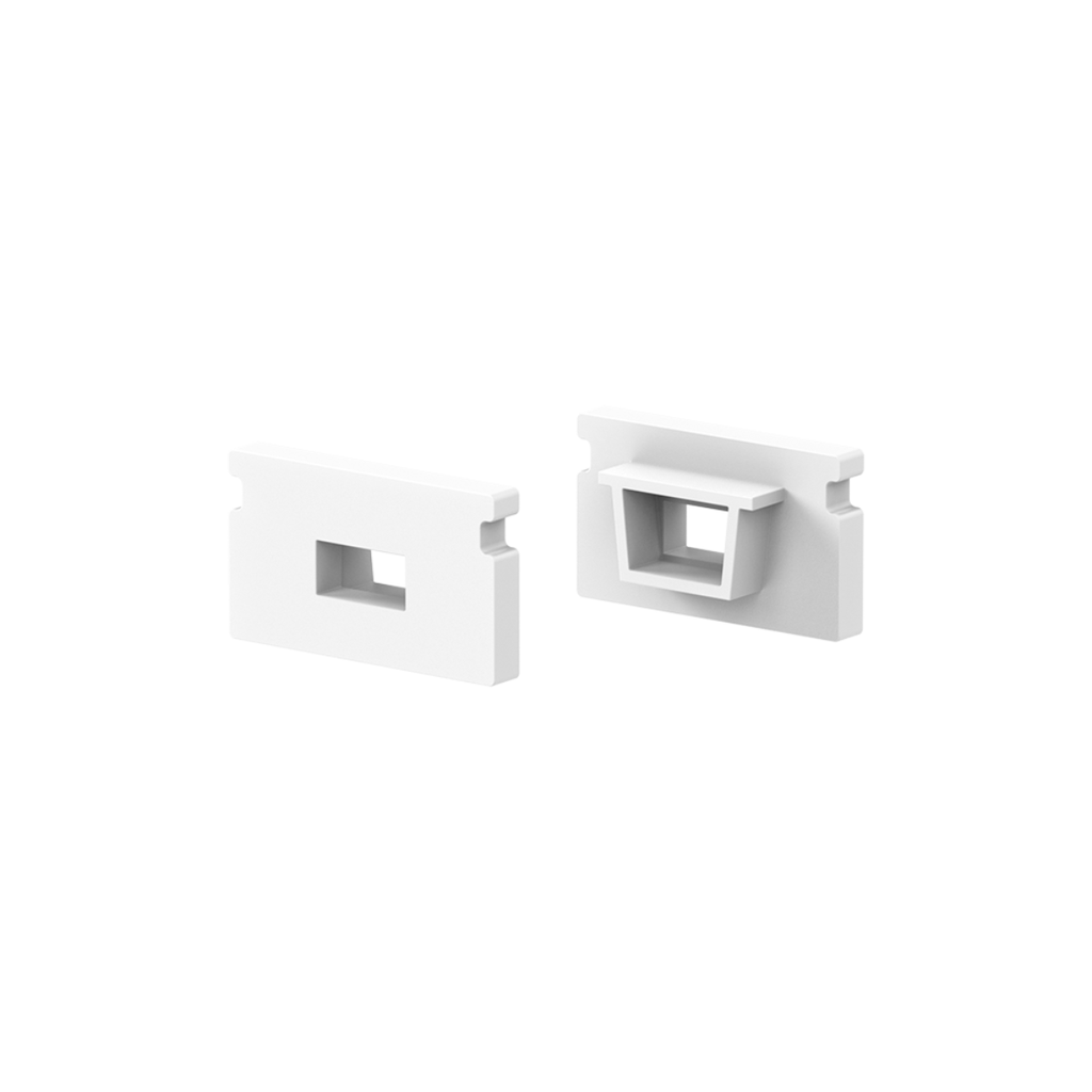 END CAP PARA PERFIL PAL-AP-B-8MM-12X7-2M MACROLED, BLANCO