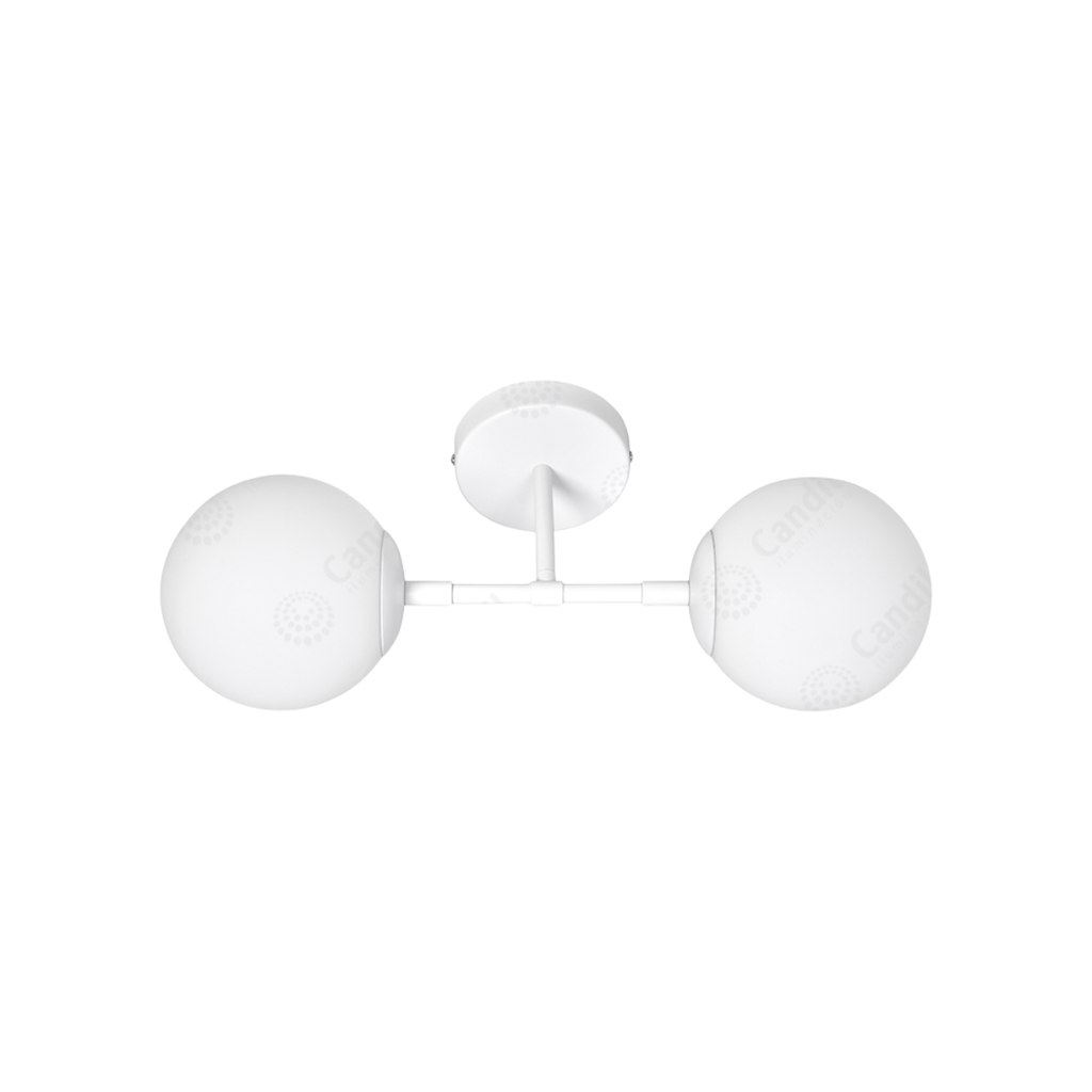 APLIQUE G9 2X8W W: 48,2cm
H: 21,5cm
 BLANCO MATE