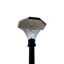 Luz Solar De Piso Inalambrica c/ columna y tornillos de fijacion