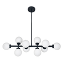 Plafón de techo BALL 10 - G9 10X60W - Color: Negro Texturado