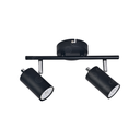 Aplique Memo 2xGU10 Negro Mate