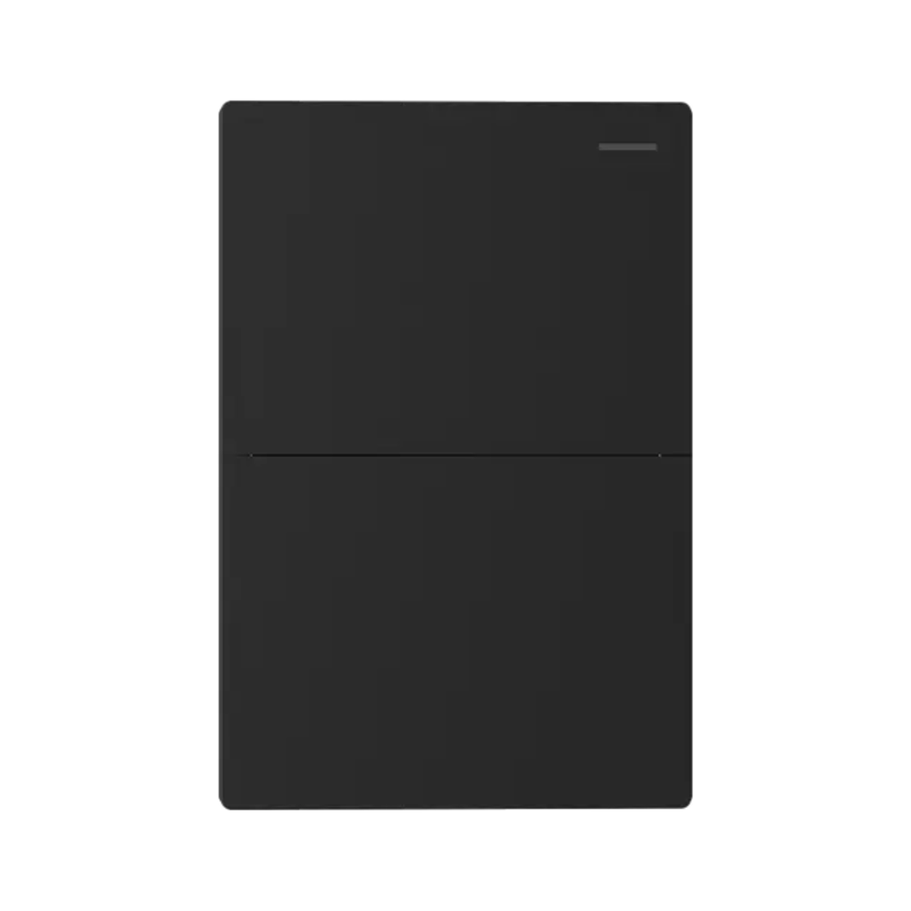 TECLA MILAN NEGRO MACROLED, 2 CANAL, 2 VIAS, AC 250V, 10A MAX. BASTIDOR METALICO