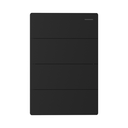 TECLA MILAN NEGRO MACROLED, 4 CANAL, 2 VIAS, AC 250V, 10A MAX. BASTIDOR METALICO