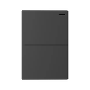 TECLA MILAN GRIS MACROLED, 2 CANAL, 2 VIAS, AC 250V, 10A MAX. BASTIDOR METALICO