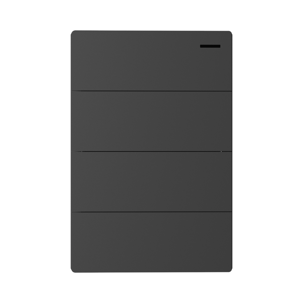 TECLA MILAN GRIS MACROLED, 4 CANAL, 2 VIAS, AC 250V, 10A MAX. BASTIDOR METALICO