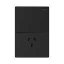 TECLA Y TOMACORRIENTE MILAN NEGRO MACROLED, 1 CANAL, AC 250V, 10A MAX. BASTIDOR METALICO