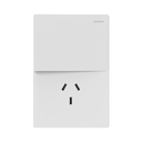 TECLA Y TOMACORRIENTE MILAN BLANCO MACROLED, 1 CANAL, AC 250V, 10A MAX. BASTIDOR METALICO