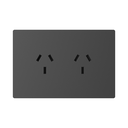TOMACORRIENTE DOBLE MILAN GRIS MACROLED, AC 250V, 10A MAX. BASTIDOR METALICO
