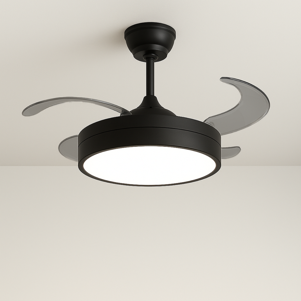 Samoa Motor Negro Aspas Negro con luz  Diam. 42"