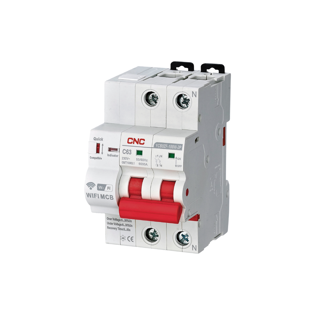 Interruptor automático inteligente YCB9ZF-100W-2x25A
