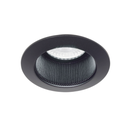 Embutido rerondo fijo aluminio para GU10 - negro