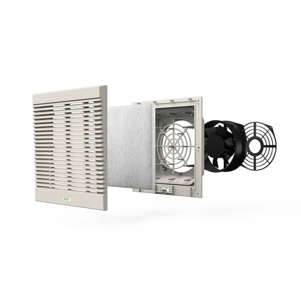 Kit Vent. Entrada 148x170 ø120mm (4")Color Beige