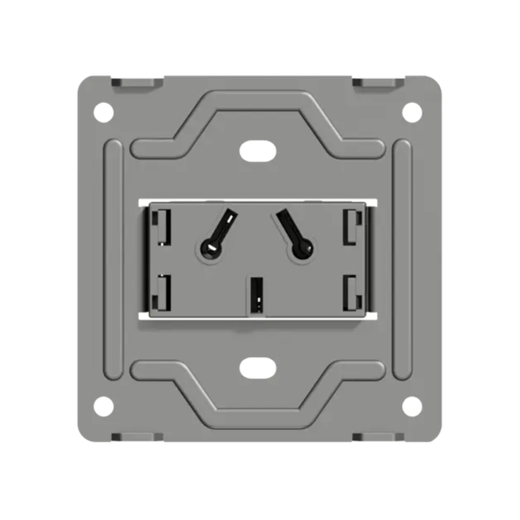 TOMACORRIENTE MIGNON BI-NORMA MILAN MACROLED, AC 250V, 10A MAX. BASTIDOR METALICO, SIN FRENTE
