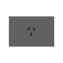 FRENTE PARA TOMACORRIENTE MILAN MACROLED, COLOR GRIS