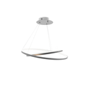 Colgante Saturno Doble Ø60/80 cm, 3000K (CAL), Aluminio, 86W, 1,2m