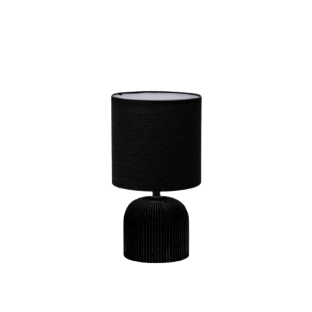 PERK  LAMPARA DE MESA E27 150X150X280MM  NEGRO