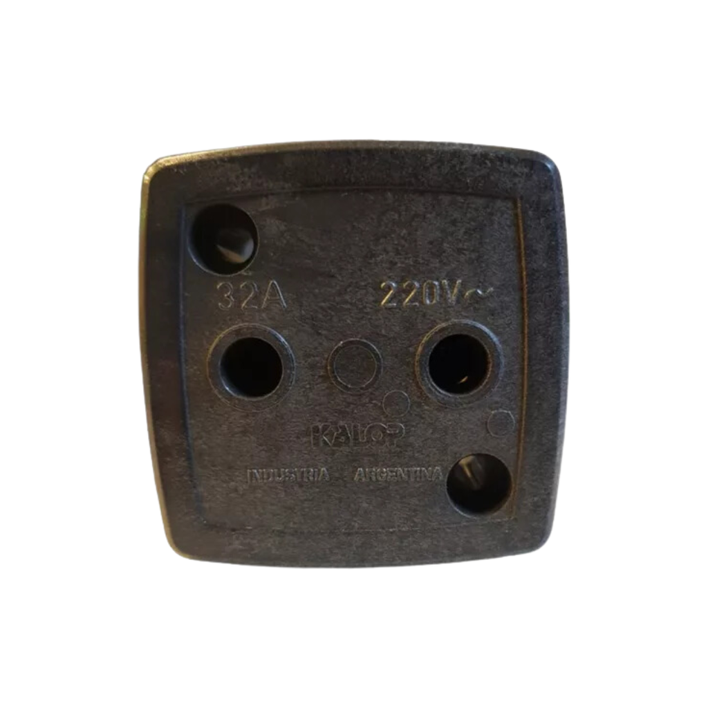 Toma industrial 2p 32A Kalop gris