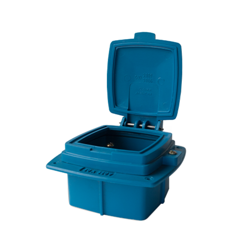 Caja capsulada para embutir 32A Kalop azul