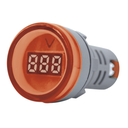 MINI VOLTRIMETRO DIGITAL TBCIN REDONDO ROJO