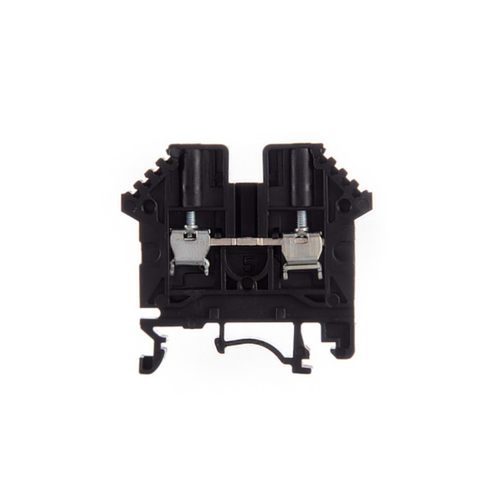 Borne de paso de color negro para conductor de 2,5mm² BPN-2,5-NG