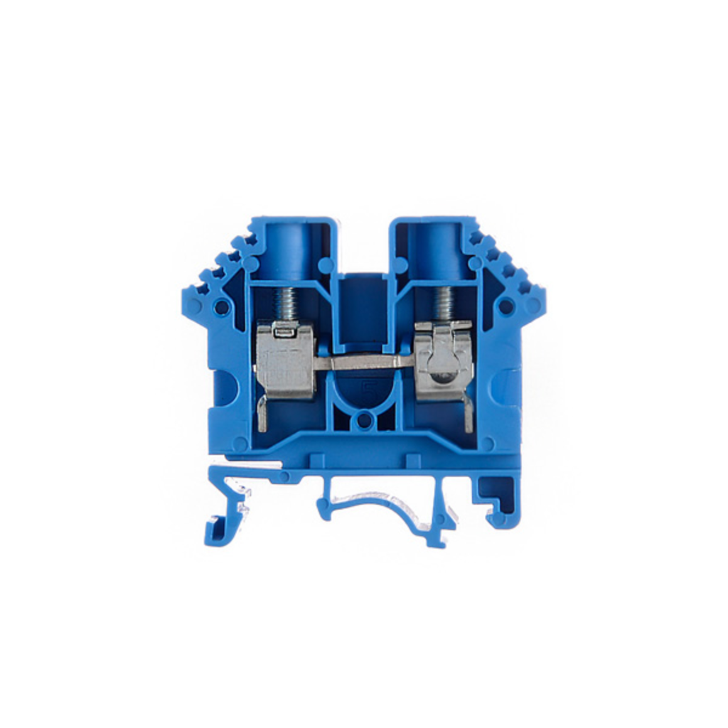 Borne de paso de color azul para conductor de 10mm² BPN-10-AZ