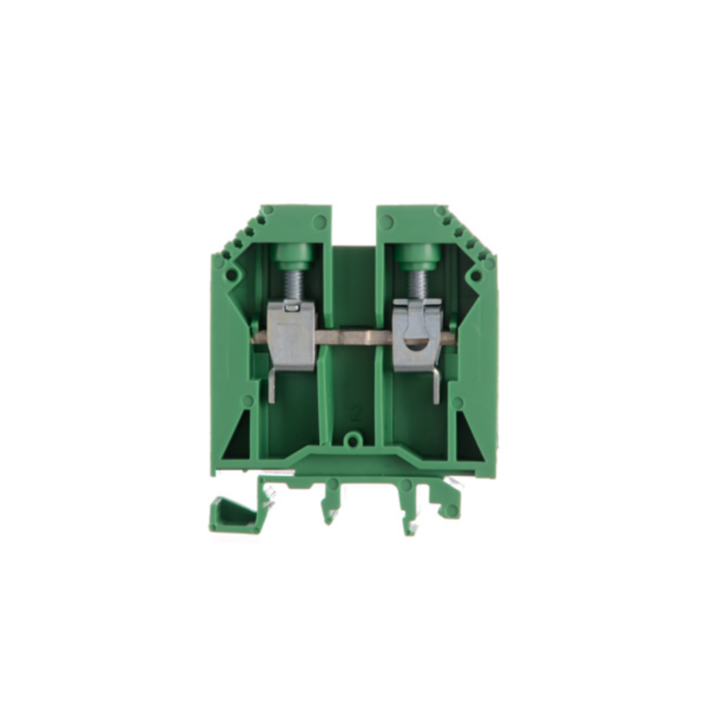 Borne de paso de color verde para conductor de 16mm² BPN-16-VE